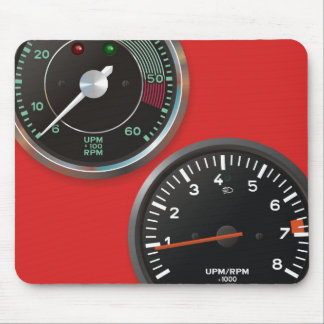 Vintage auto instruments / Classic car gauges Mouse Mat
