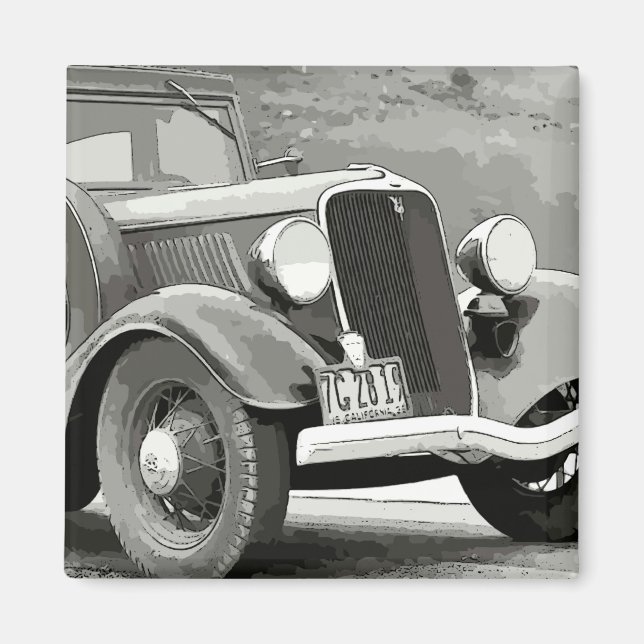 Vintage Auto Magnet (Front)