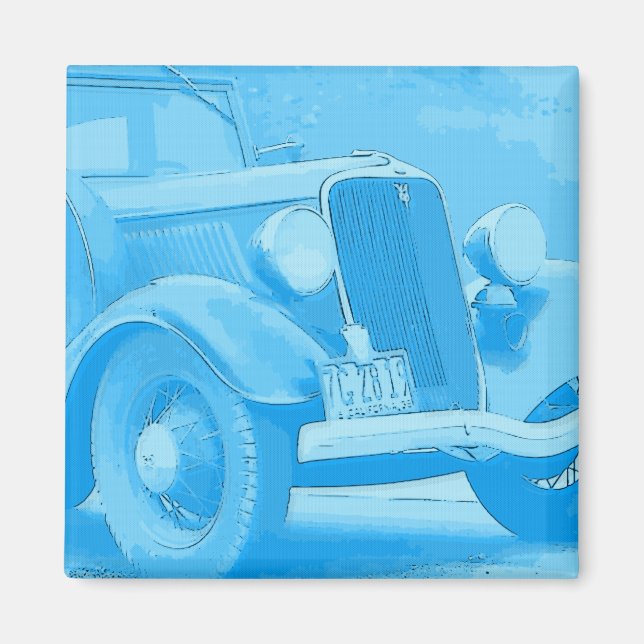 Vintage Auto Magnet (Front)