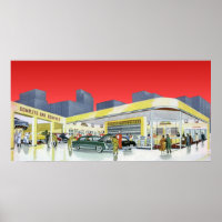 Vintage Auto Mechanics Complete Car Service Garage