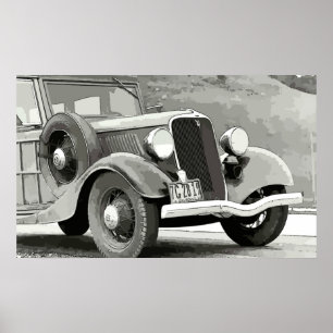 Vintage Auto Poster