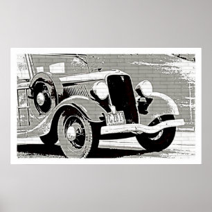 Vintage Auto Poster