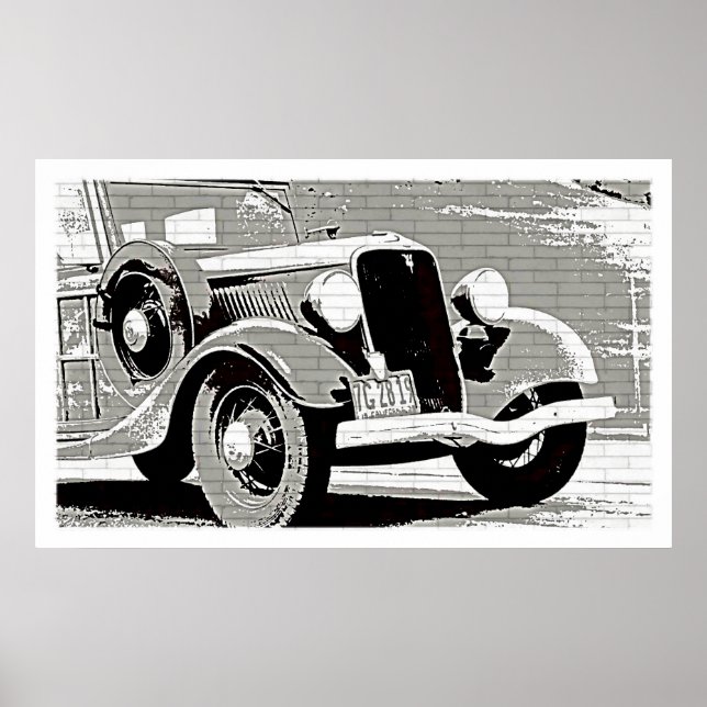Vintage Auto Poster (Front)