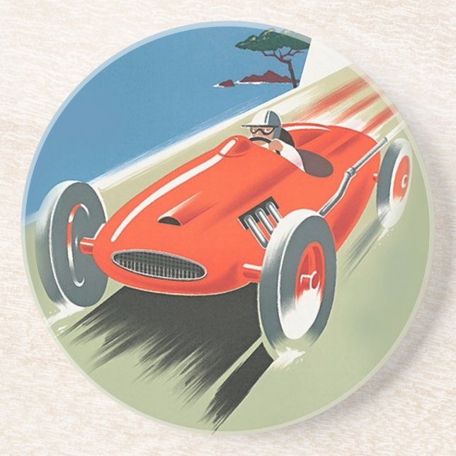 Vintage Auto Racing Coaster (Front)