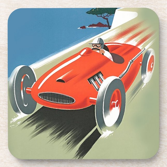 Vintage Auto Racing Coaster (Front)