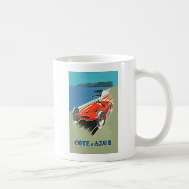 Vintage Auto Racing Coffee Mug (Right)