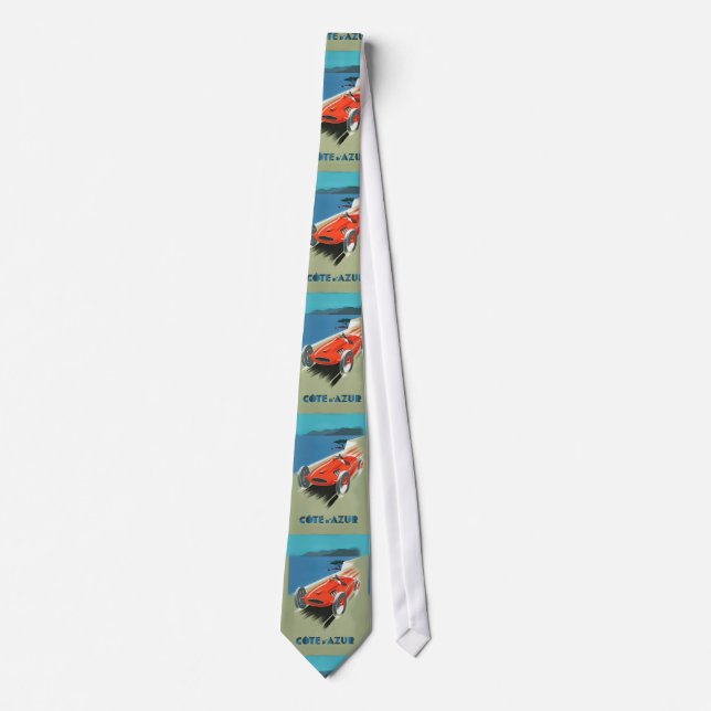 Vintage Auto Racing Tie (Front)