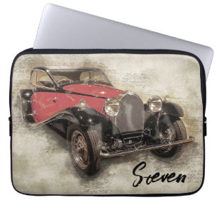 Vintage Automobile Laptop Sleeve