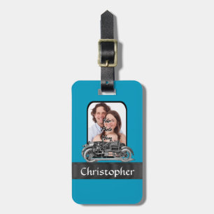 Vintage automobile luggage tag