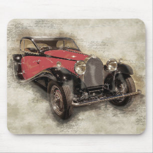 Vintage Automobile Mouse Mat