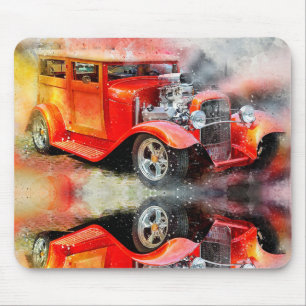 Vintage Automobile Mouse Mat