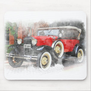 Vintage Automobile Mouse Mat