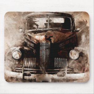 Vintage Automobile Mouse Mat
