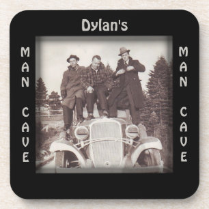 Vintage Automobile Photo Man Cave CUSTOM Coaster