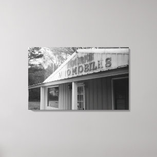 Vintage Automobile Shop (Canvas) Canvas Print