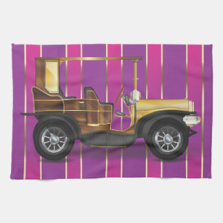 Vintage Automobile Tea Towel