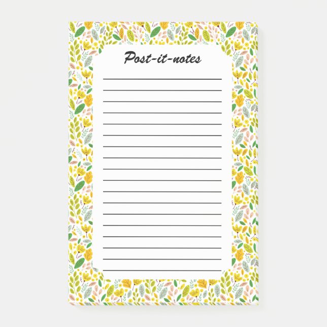 Vintage Autumn Botanical Forest  Post-it Notes (Front)