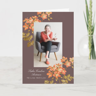 Vintage Autumn Celebration of Life Program Programme