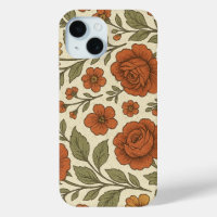 Vintage Autumn Floral Pattern – Rustic Botanical