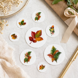 Vintage Autumn Foliage Fall Table & Thanksgiving Confetti
