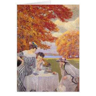 Vintage Autumn Garden Tea Party Elegant Edwardian