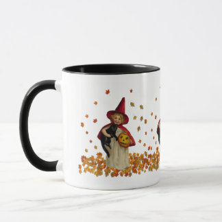 Vintage Autumn Girl Mug
