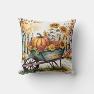 Vintage Autumn "Harvest Joy", Autumn Harvest, Fall Cushion