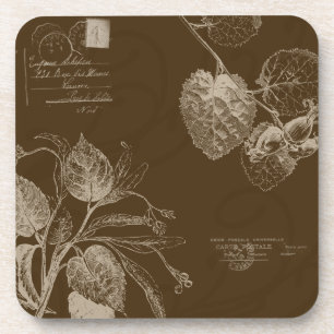 Vintage Autumn Leaves Coaster