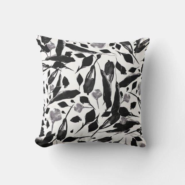 Vintage Autumn Leaves, Seamless Background. Cushion (Front)
