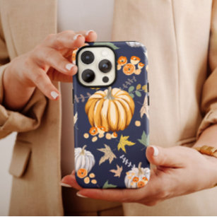 Vintage Autumn Orange Pumpkin iPhone Case-Mate Case-Mate iPhone Case