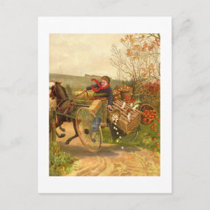 Vintage Autumn Postcard