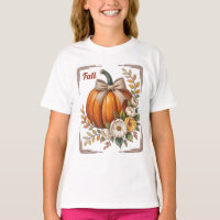 Vintage Autumn Pumpkin Floral Burlap Bow Farmhouse