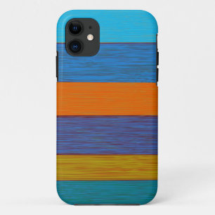 Vintage autumn stripes iPhone 11 case
