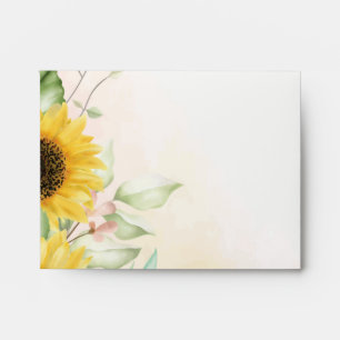 Vintage Autumn Sunflowers  Envelope