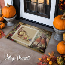Vintage Autumn Thanksgiving French Illustration