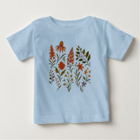 Vintage Autumn Wildflower Botanical Collage
