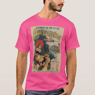 Vintage Auvergne French Travel Advertising T-Shirt