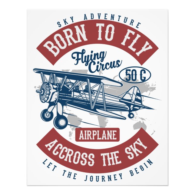 Vintage Aviation Aeroplane Colour Photo (Front)