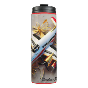 "Vintage Aviation Chic" Thermal Tumbler