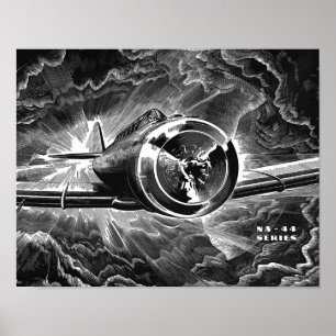Vintage Aviation Fighter Aeroplane Art Print