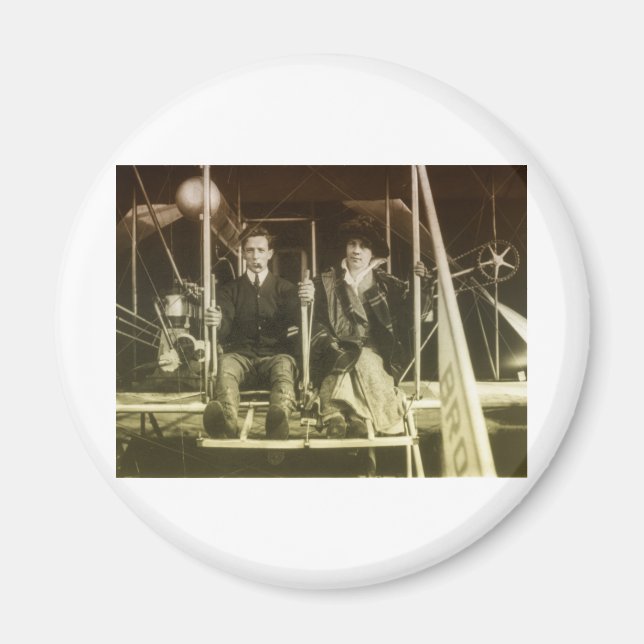 Vintage Aviation Magnet (Front)