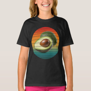 Vintage avocado fruit vegetarian food T-Shirt