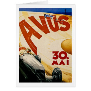 Vintage AVUS Race Poster