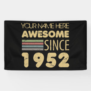 Vintage Awesome 1952 70th Birthday Banner