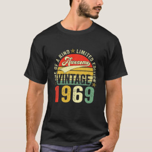 Vintage Awesome 53 Years Old 1969 53Rd Birthday Me T-Shirt