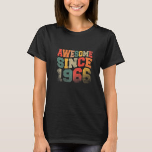 Vintage Awesome Since 1966 Retro 56th Birthday 56 T-Shirt