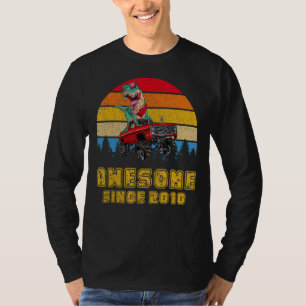 Vintage Awesome Since 2010 Rex Monster Truck 12th T-Shirt