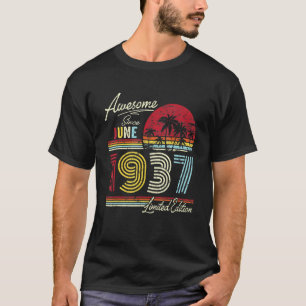 Vintage Awesome Since June 1937 85th Birthday T-Shirt