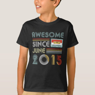 Vintage Awesome Since June 2015 4th Birthday T-Shirt