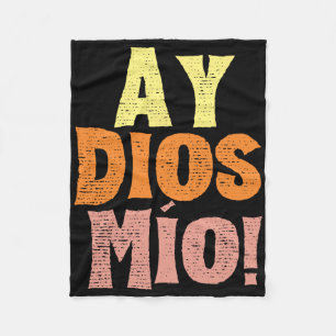 Vintage Ay Dios Mio Cinco De Mayo Festival Family Fleece Blanket